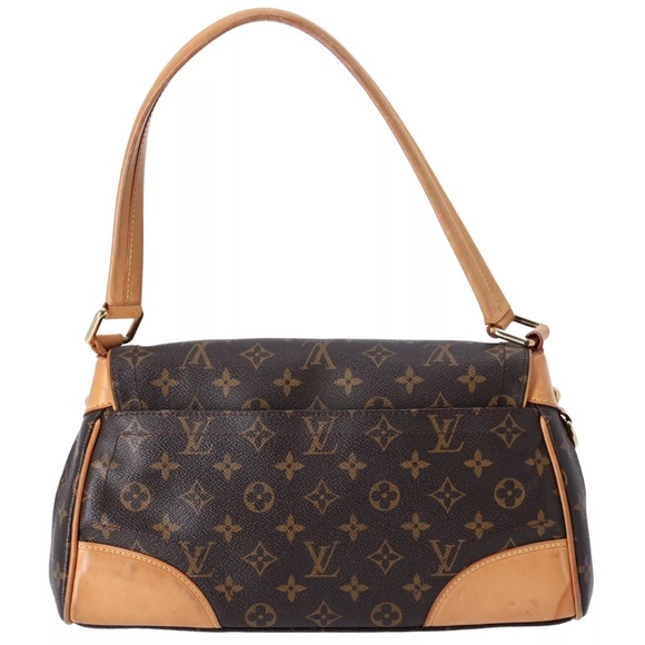 Louis Vuitton Beverly MM Monogram Handbag M40121 Brown Flap Shoulder Bag - Picture 7 of 16